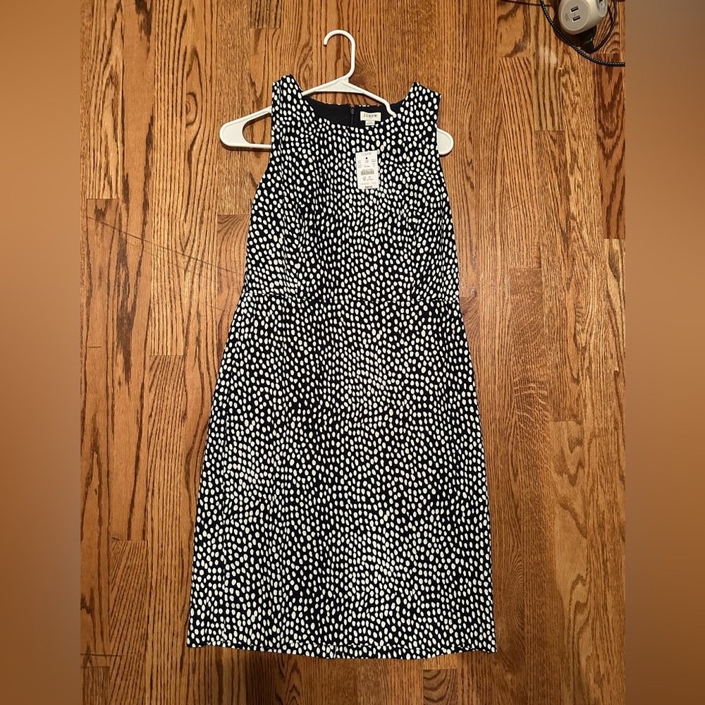 J. Crew Black & White Pencil Dress